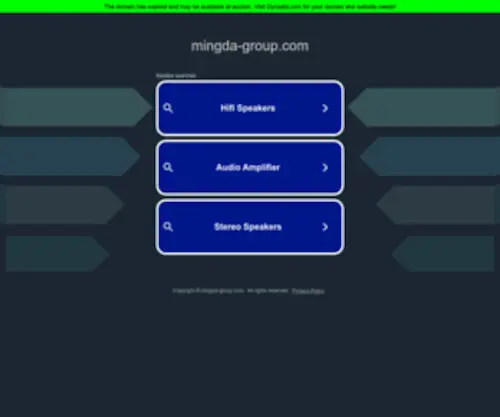 Mingda-Group.com Screenshot