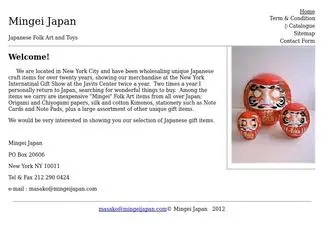 Mingeijapan.com(Mingei Japan) Screenshot