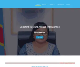 Mingenre-RDC.org(Ceci est le site officiel du Ministere du Genre Famille et Enfant RDC) Screenshot