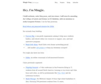 Mingjie.dev(Simple website analytics) Screenshot