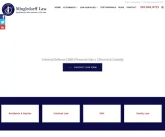 Mingledorfflaw.com(Criminal Law) Screenshot