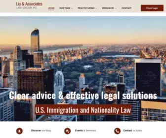 Minglvlaw.com(Liu & Associates Law Group) Screenshot