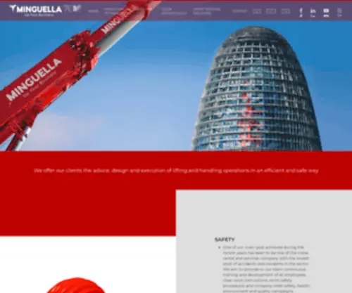 Minguella.com(Grues Minguella) Screenshot