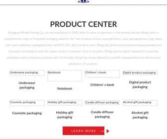 Mingyiprinting.com(Premium Custom Box Manufacturer In The World) Screenshot