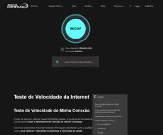 Minhaconexao.com.br(Teste de Velocidade de Internet Minha Conexão) Screenshot