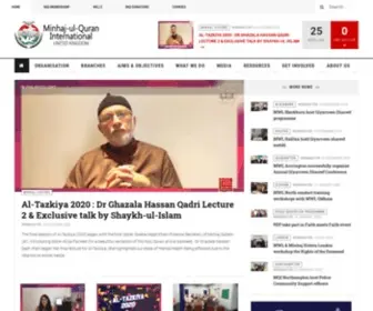 Minhajuk.org(Minhaj-ul-Quran International UK) Screenshot