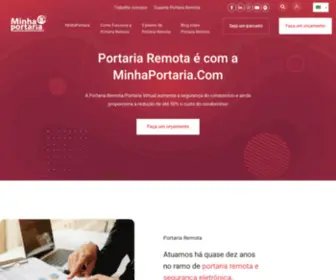 Minhaportaria.com(Portaria Remota: Segurança e economia para seu condomínio) Screenshot