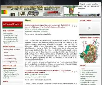 Minhdu.cm(Ministère de l'Habitat et du Développement urbain) Screenshot