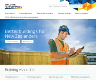 Minhousing.govt.nz(Building Performance) Screenshot