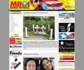 Minhpuertorico.org(El Movimiento Independentista Nacional Hostosiano (MINH)) Screenshot