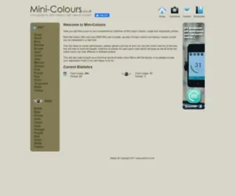 Mini-Colours.co.uk(Mini Paint Codes) Screenshot