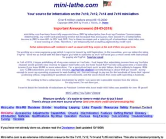 Mini-Lathe.com(Mini Lathe) Screenshot