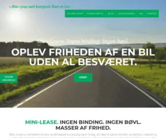 Mini-Lease.nu(Mini-Lease af biler og varebiler til Danmarks billigste priser hos Enterprise Rent-A-Car) Screenshot