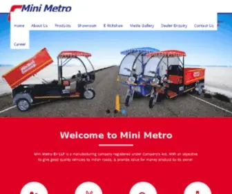 Mini-Metro.com(E Rickshaw Manufacturers) Screenshot