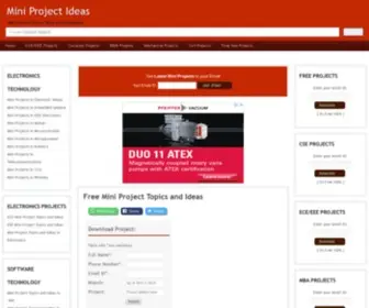 Mini-Projects.in(Mini Project Ideas) Screenshot