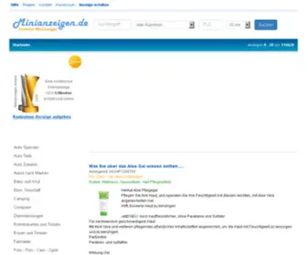 Minianzeigen.de(Kostenlose Kleinanzeigen bei) Screenshot