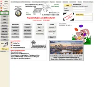 Miniatur.com(Alles für das Puppenhaus) Screenshot