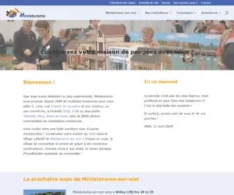 Miniaturama.com(Le site des créateurs de maisons de poupées et minivitrines) Screenshot