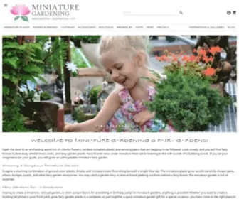 Miniature-Gardening.com(Miniature Plants & Trees) Screenshot