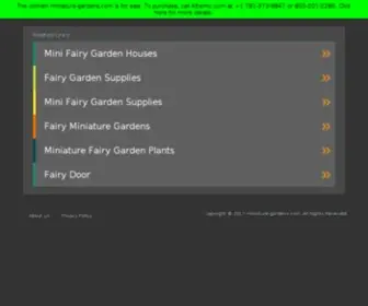 Miniature-Gardens.com(Enchanted Miniature Fairy Garden Accessories) Screenshot