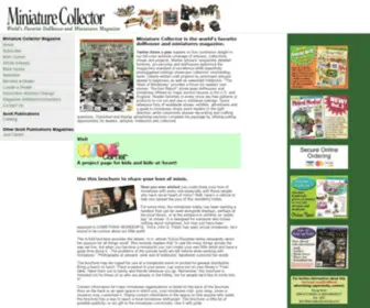 Miniaturecollectormag.com(Miniature Collector Magazine) Screenshot