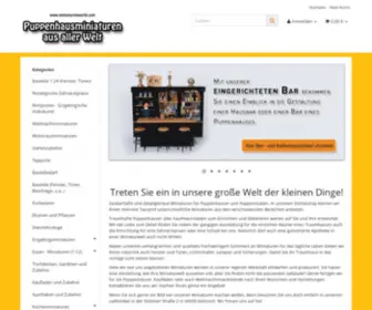 MiniaturenWorld.com(Miniaturen für Puppenhäuser und Puppenstuben im Maßstab 1) Screenshot
