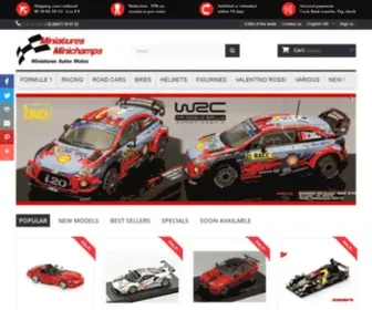 Miniatures-Minichamps.com(Models and Miniatures Cars Motorcycles) Screenshot