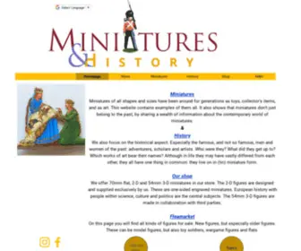 Miniaturesandhistory.com(Miniatures) Screenshot