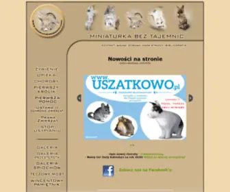 Miniaturkabeztajemnic.com(KrĂłlik domowy) Screenshot