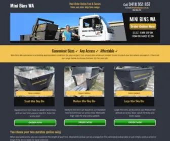 Minibinswa.com.au(Skip Bins Hire Perth) Screenshot