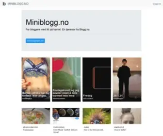 Miniblogg.no(Fant ikke siden) Screenshot