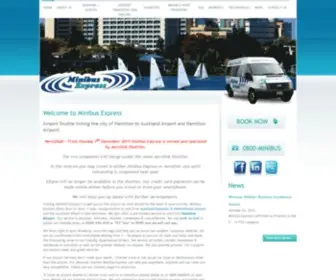 Minibus.co.nz(Airport Shuttle Service Auckland to Hamilton) Screenshot