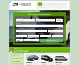 Minibushireinlondon.com(Minibus Hire London) Screenshot