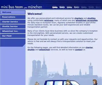 Minibusteam.de(Mini bus team gmbh münchen) Screenshot