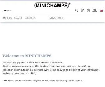 Minichamps.de(Modellauto) Screenshot