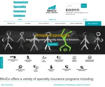 Minico.com(MiniCo Insurance) Screenshot