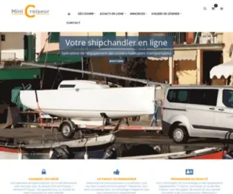 Minicroiseur.fr(Achetez en ligne l'équipement de votre voilier) Screenshot