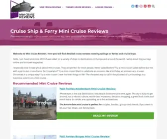 Minicruisereviews.co.uk(I Tell It Like It REALLY) Screenshot