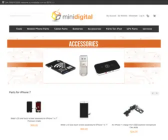 Minidigital.com.au(Mobile phone parts) Screenshot