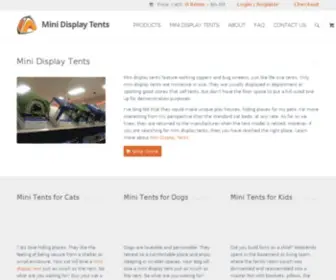 Minidisplaytents.com(Mini Display Tents) Screenshot