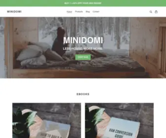 Minidomi.com(Create an Ecommerce Website and Sell Online) Screenshot