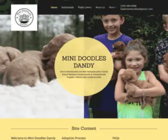 Minidoodlesdandy.com(Mini Goldendoodle Puppies) Screenshot