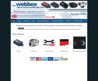 MinidvCameras.co.uk(Authorised UK seller of the Mobius ActionCam) Screenshot