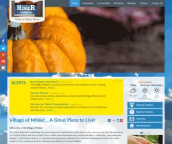 Minier.com(Village of Minier Illinois) Screenshot