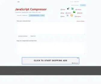 Minifyjavascript.com(Minify JavaScript) Screenshot