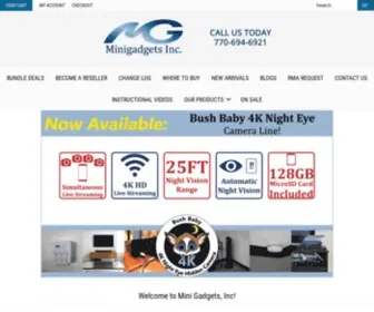 Minigadgets.com(Wholesale Spy Cameras) Screenshot