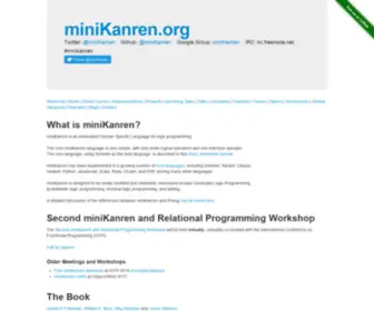 Minikanren.org(miniKanren) Screenshot