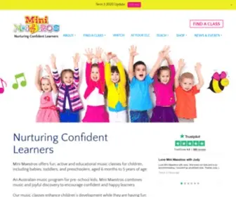 Minimaestros.com.au(Music & Movement Classes for 0) Screenshot