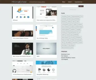 Minimalexhibit.com(Minimalist Design Gallery) Screenshot