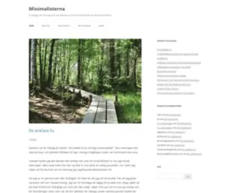 Minimalisterna.se(En blogg om vår väg mot ett enklare och mer harmoniskt liv med minimalism) Screenshot